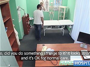 fake hospital Hired handyman cums all over nurses ass